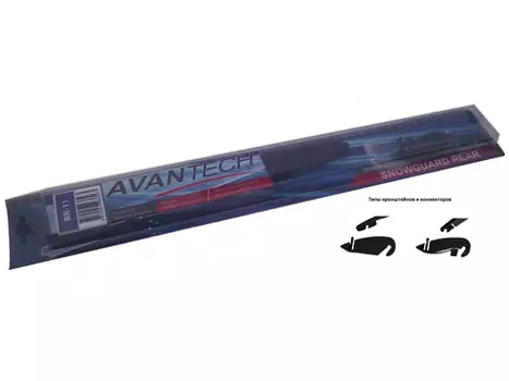 Щетка стеклоочистителя Avantech Snowguard Rear 30 см, 12", зимняя, 1 шт., для заднего стекла (RR-12)