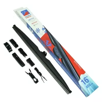 Щетка стеклоочистителя каркасная Double Force DFW16 40 см, 16", зимняя, 1 шт., 6 адаптеров (DFW16)