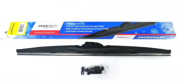 Щетка стеклоочистителя каркасная Avantech SP14 35 см, 14", зимняя, 1 шт., 2 адаптера (SP14)