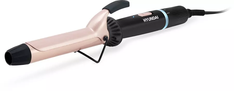 Щипцы Hyundai H-HS1422, 200°C, 40 Вт, керамика/турмалин покрытие, режимов: 6, 2 м, черный/розовый ( H-HS1422)