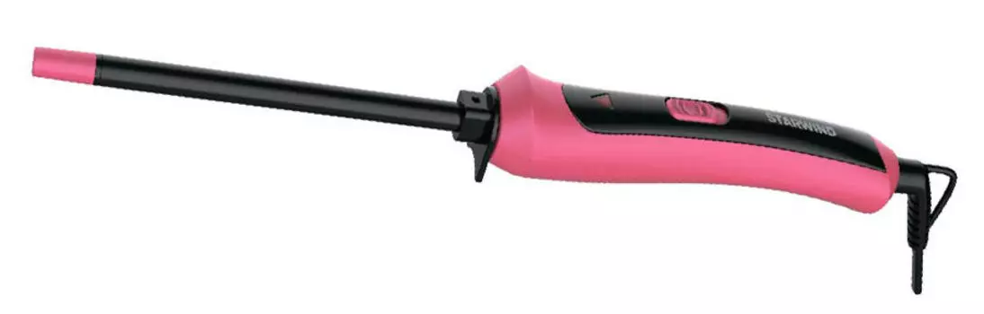 Щипцы Starwind SHE6610 40°C, 30Вт, керамическое покрытие, черно-розовый (SHE6610)