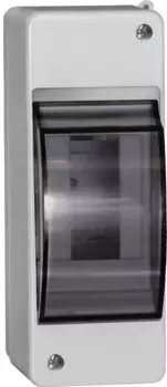 Щит распределительный КМПн 2/2, навесной, пластик, 1 ряд/2 модуля, прозрачная дверь, белый, IP 30 IEK (MKP42-N-02-30-20)