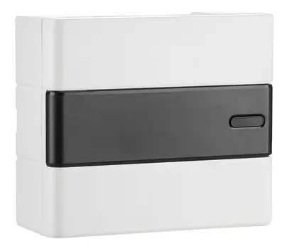 Щит распределительный Trend BOXS-12-p-s-t, навесной, пластик, 1 ряд/12 модулей, прозрачная дверь, белый, IP 41, ЩРН-П-12 Эра (Б0052639)