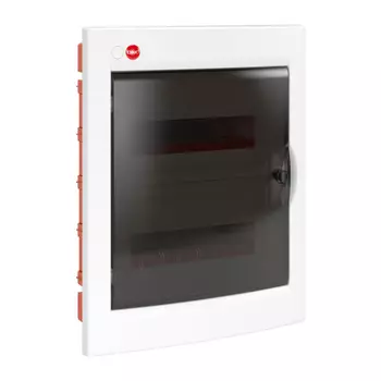 Щит распределительный, встраиваемый, пластик, 2 ряда/24 модуля, прозрачная дверь, белый, IP 41 DKC (81524)