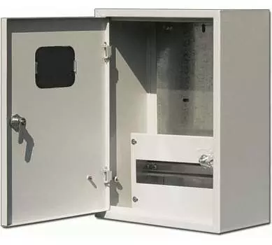 Щит учетно-распределительный DEKraft ЩРУН, навесной, 300x400x160мм, окно, замок, IP 31, серый (30401DEK)