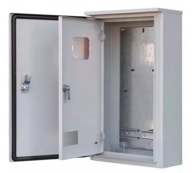 Щит учетно-распределительный DEKraft ЩРУН, навесной, 310x520x150мм, окно, замок, IP 31, светло-серый (30411DEK)