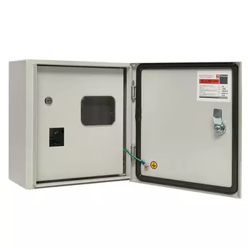 Щит учетно-распределительный EKF PROxima ЩУРн-1, навесной, 300x310x160мм, окно, замок, IP 54, светло-серый (mb54-1-2)