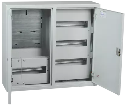 Щит учетно-распределительный IEK TITAN ЩУРн-3/48зо, навесной, 600x540x165мм, замок, IP 31, серый (MKM35-N-48-31-ZO)