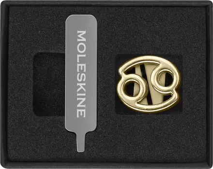 Шильд-символ Moleskine Рак для блокнота, золотистый (PINCANCERGOLD)