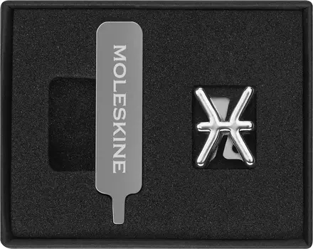 Шильд-символ Moleskine Рыбы для блокнота, серебристый (PINPISCESSILV)