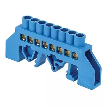 Шина EKF нулевая N 8х12 8x6мм, синий (sn0-125-8-dn)