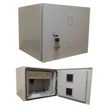 Шкаф климатический настенный 12U 660x600 мм, серый, Netko ШКВ-12 (ШКВ-12)