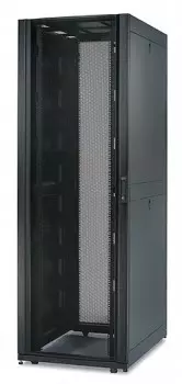 Шкаф напольный 42U 600x1070, перфорация, черный, разборный, LAN-DC-CBP-42Ux6x10, Lanmaster, DCS