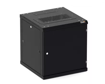 Шкаф настенный 12U 600x600 мм, металл, черный, разборный, TLK TWC (TWC-126060-R-M-BK)