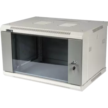 Шкаф настенный 22U 600x800, стекло, серый, разборный, TWT-CBWPG-22U-6x8-GY, TWT, Pro