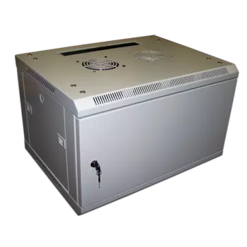 Шкаф настенный 9U 600x600 мм, металл, серый, разборный, TWT Pro TWT-CBW2-9U-6x6-M