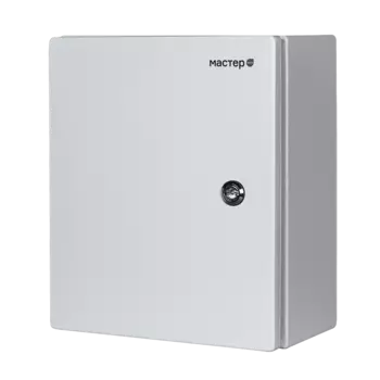 Шкаф с монтажной панелью 39 см x 29 см x 19 см, IP 54, У, замок с ключом, серый, Телеком-Мастер Мастер 2 У (Мастер 2 У)