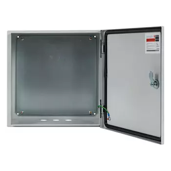Щит с монтажной панелью 40 см x 22 см x 30 см, IP54, замок с ключом, светло-серый, EKF PROxima ЩРНМ-1 (mb24-1)