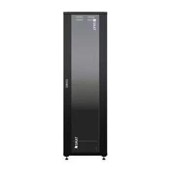 Шкаф серверный напольный 22U 600x800 мм, стекло, черный, Бастион SKAT TB-22R680GF-B (4402)