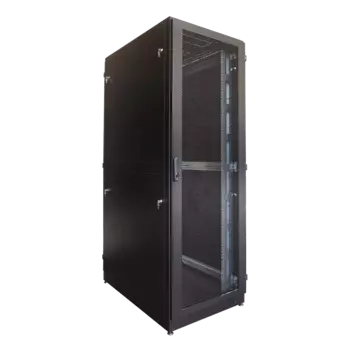 Шкаф серверный напольный 42U 800x1200 мм, перфорация/металл, черный, ЦМО ШТК-М ШТК-М-42.8.12-88АА-9005 (30144568462)
