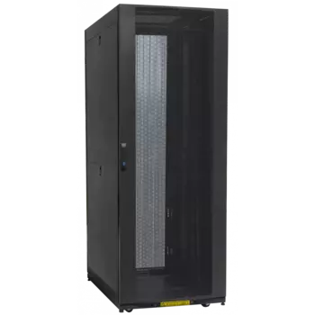 Шкаф серверный напольный 42U 800x800 мм, перфорация/металл, черный, разборный, SNR Metal Box MQ428080 (MQ428080)
