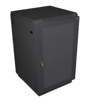Шкаф телекоммуникационный напольный 18U 600x800 мм, перфорация/металл, черный, REMER ШТК-М-18.6.8-4ААА-9005 (ШТК-М-18.6.8-4ААА-9005)