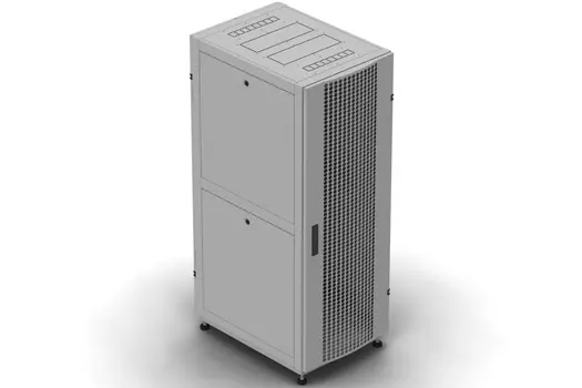 Шкаф телекоммуникационный напольный 24U 600x800, перфорация, серый, разобраный (4места), NT BUSINESS 2 MP24-68 G