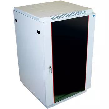 Шкаф телекоммуникационный напольный 27U 600x800 мм, стекло, серый, разборный, ЦМО ШТК-М-27.6.8-1ААА (30144522200)
