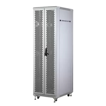 Шкаф телекоммуникационный напольный 42U 600x1000 мм, перфорация/металл, серый, разборный, SNR TFC (SNR-TFC-426010-CPDP-G-SF)