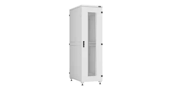 Шкаф телекоммуникационный напольный 42U 600x1000 мм, перфорация/металл, серый, разборный, TLK Lite II TFI-426010-PHPH-R-GY (TFI-426010-PHPH-R-GY)