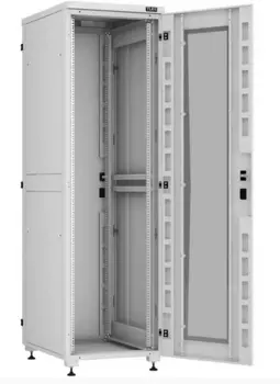Шкаф телекоммуникационный напольный 42U 600x800 мм, металл, серый, разборный, TLK Lite II(TFI-R) (TFI-426080-MHMH-R-GY)