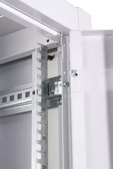 Шкаф телекоммуникационный напольный 42U 600x800 мм, металл, серый, разборный (2 места), ЦМО эко (ШТК-Э-42.6.8-33АА)