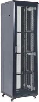 Шкаф телекоммуникационный напольный 42U 600x800 мм, перфорация/металл, черный, разборный, Rexant 04-4266-232 (04-4266-232)