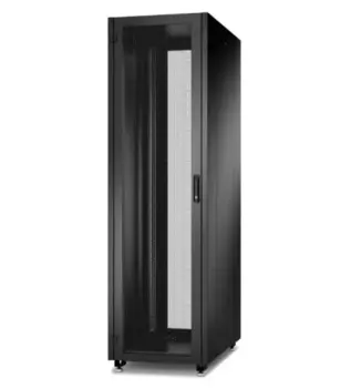 Шкаф телекоммуникационный напольный 42U 800x800 мм, перфорация/металл, черный, Eurolan Racknet N2000 (60F-42-88-24BL)