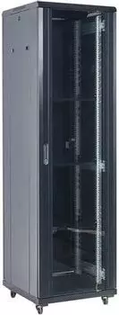 Шкаф телекоммуникационный напольный 42U 800x800 мм, стекло/металл, черный, разборный, Rexant 04-4288-212 (04-4288-212)