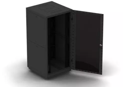 Шкаф телекоммуникационный напольный 47U 600x800, стекло/металл, черный, разобраный (4 места), NT BUSINESS 2 MG47-68 В