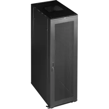 Шкаф телекоммуникационный напольный 47U 800x1000, перфорация, черный, разборный, TWT Business (TWT-CBB-47U-8X10-P1)