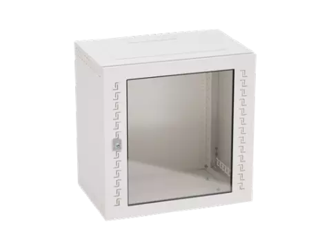 Шкаф телекоммуникационный настенный 12U 600x400, стекло/металл, серый, DKC STI (R5STI1240GS)