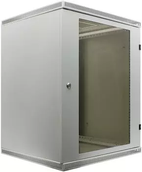 Шкаф телекоммуникационный настенный 15U 600x5, стекло/металл, серый, разборный, NT WALLBOX LIGHT 15-65 G (176980)