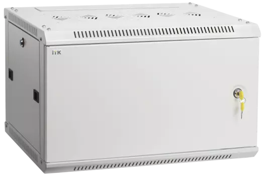 Шкаф телекоммуникационный настенный 15U 600x600 мм, металл, серый, разборный, ITK LINEA W (LWR3-15U66-MF)
