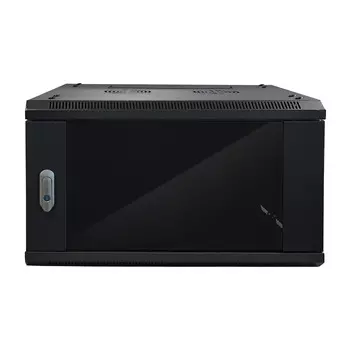 Шкаф телекоммуникационный настенный 15U 600x600 мм, стекло, черный, разборный, Netko WMA (Wall Maestro) (N.WMA.6615GWD.60192.BK)