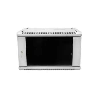 Шкаф телекоммуникационный настенный 18U 600x450 мм, стекло/металл, серый, разборный, SNR TWC SNR-TWC-18-SF-R-G (SNR-TWC-18-SF-R-G)