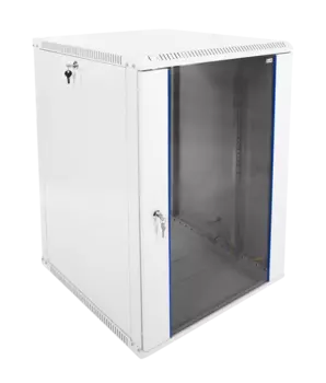 Шкаф телекоммуникационный настенный 18U 600x650 мм, стекло, серый, разборный, ЦМО ШРН-ЭКОНОМ ШРН-Э-18.650 (30144234305)