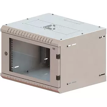 Шкаф телекоммуникационный настенный 9U 543x450, стекло, серый, разборный, НтС ШТНР-9U.450