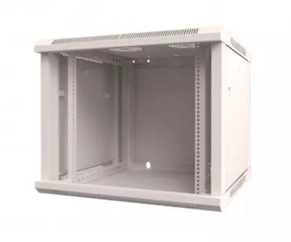 Шкаф телекоммуникационный настенный 9U 600x450 мм, стекло/металл, серый, разборный, Rexant 04-0964-111 (04-0964-111)