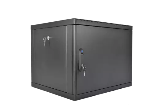 Шкаф телекоммуникационный настенный 9U 600x650 мм, металл, черный, разборный, ЦМО ШРН-Э ШРН-М-9.650.1-9005 (ШРН-М-9.650.1-9005)