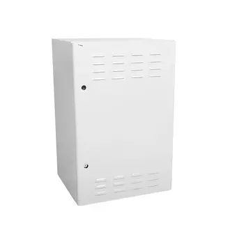 Шкаф уличный всепогодный настенный 18U 600x530 мм, перфорация/металл, серый, в сборе, ЦМО ШТВ-Н ШТВ-Н-18.6.5-4ААА-Т1 (30130010009)