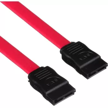 Шлейф Exegate EX-CC-SATA-DATA-L SATA(7-pin)-SATA(7-pin), прямой, 45 см, красный (EX138933RUS)