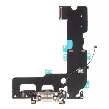 Шлейф (плата) с разъемом зарядки Apple оригинал для Apple iPhone 7 Plus, белый (621249)