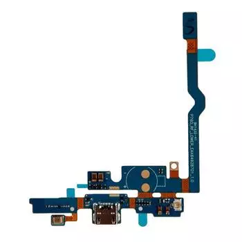 Шлейф (плата) с разъемом зарядки для LG P760 Optimus L9, с кнопкой Home (451456)